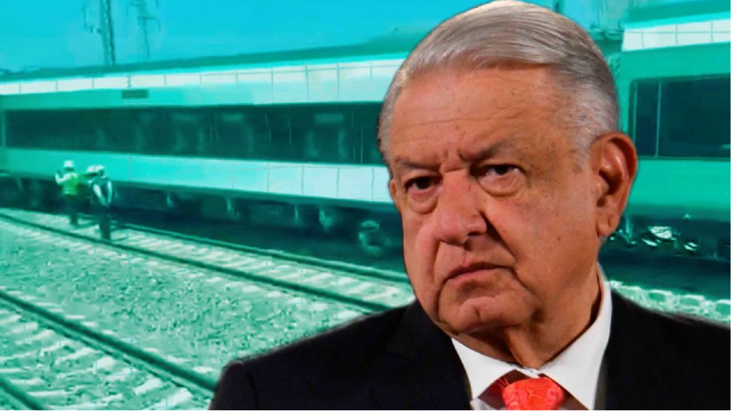 Está raro dice AMLO sobre descarrilamiento de vagón del Tren Maya